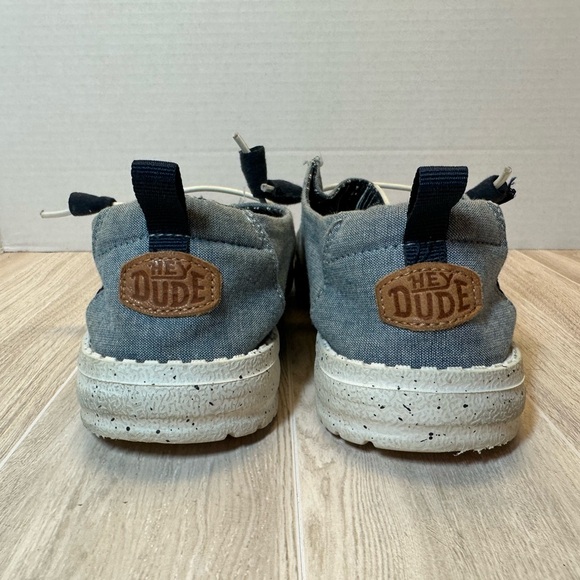 Hey Dude Women's Denim Blue Slip-On Sneakers - Picture 3 of 10